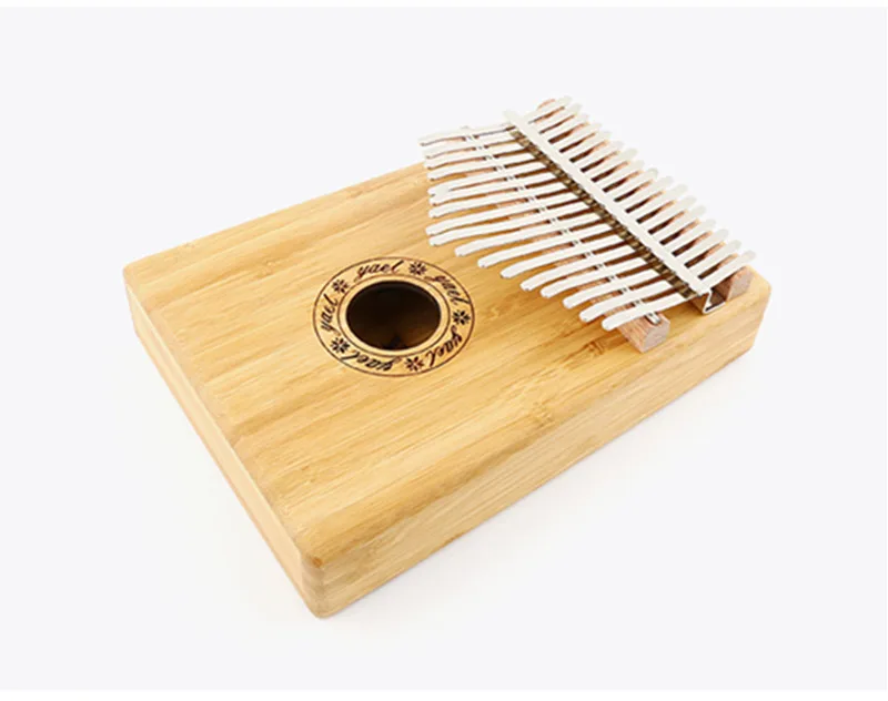 17 клавиш калимба большой палец фортепиано Mbira натуральная мини клавиатура
