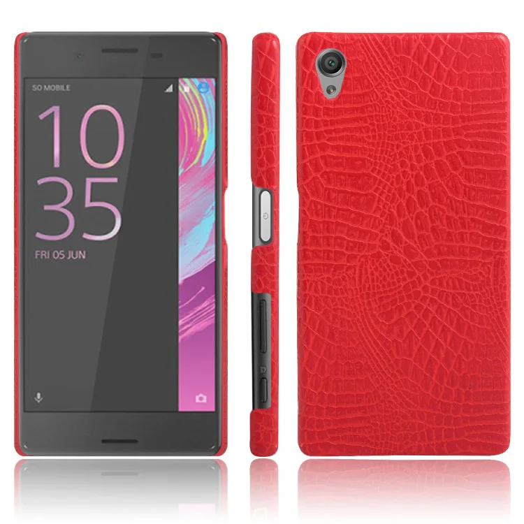 Для sony Xperia X X1 ударопрочный чехол из крокодиловой кожи F5122 F5121 ультра тонкий Funda X 1 Capa F 5122 5121 жесткий чехол из поликарбоната