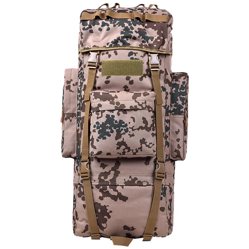 fleck camo 100л очень большой вместительный рюкзак для путешествий, сумка для альпинизма, водонепроницаемая сумка для путешествий на открытом воздухе, большой рюкзак A5203 - Цвет: fleck camo