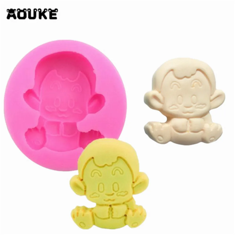 DIY Инструменты для украшения торта милые животные обезьяна малыш шоколад жидкий