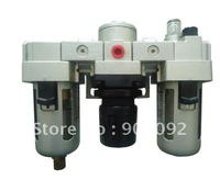 Free Shipping 10pcs A Lot 14 AC Series SMC Type Air Filter Regulator Lubricator Combinations Model AC3000-02
