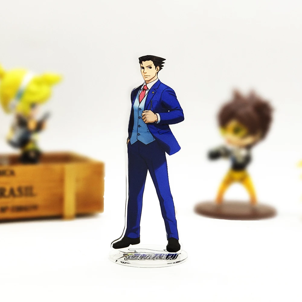 Gyakuten Saiban Феникс Райт Naruhodo рюити фигурка на акриловой подставке модель пластина
