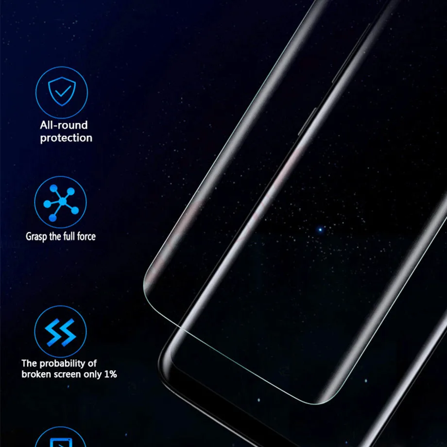 Золотая Орхидея 3D изогнутое полное закаленное стекло для samsung Galaxy S8 Plus Защитная крышка для экрана взрывозащищенное стекло для samsung S8