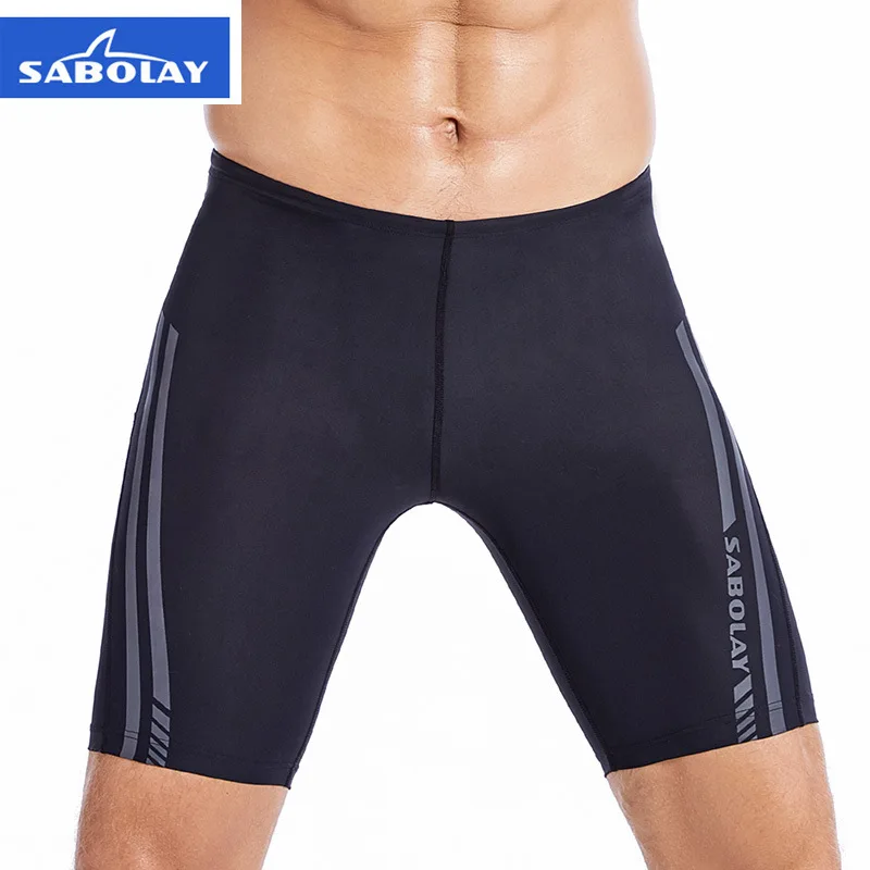 SABOLAY черные спортивные облегающие Короткие штаны для серфинга мужские плавки