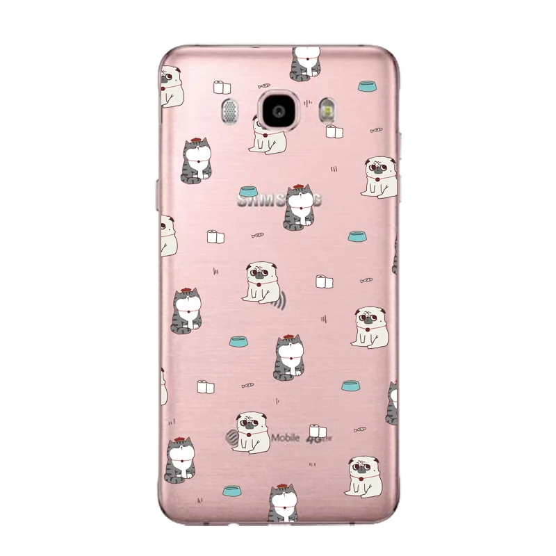 Мягкий прозрачный чехол для телефона из ТПУ Samsung J3 J5 J7 S6 S7 S8 note8 A3 A5 C7 J2prime с