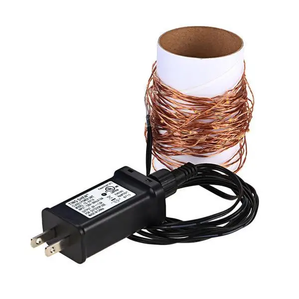 

100 LED Starry String Lights Fairy 100pcs LED Copper Wire for Party Christmas Wedding Home Decoration with Adapter Dropship