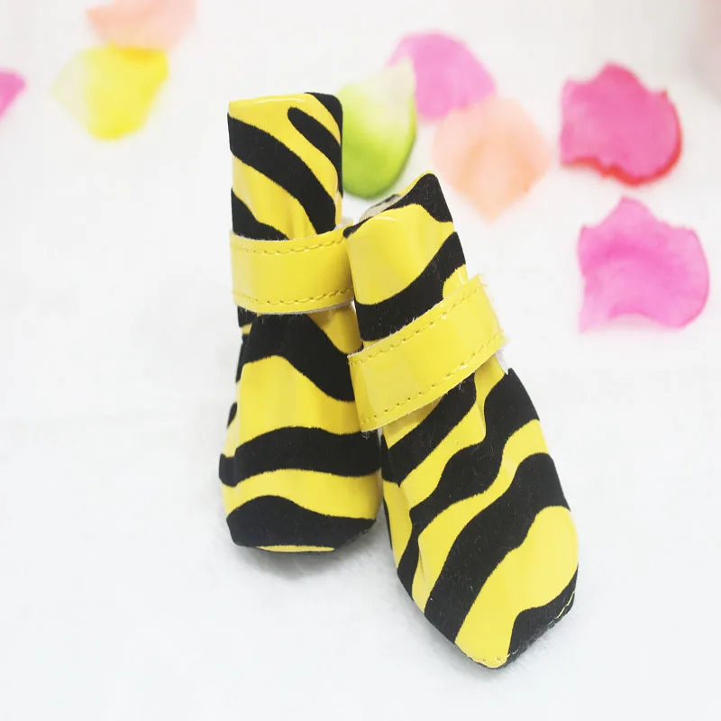 4 шт./компл. Маленький Средний Размеры собака прогулочная обувь нескользящие