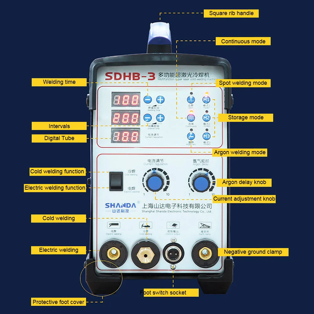 SDHB-3 Multifunctional Super Laser Cold Welder Stainless Steel Thin Plate Color Plate Mold Welding Machine Repairing Machine