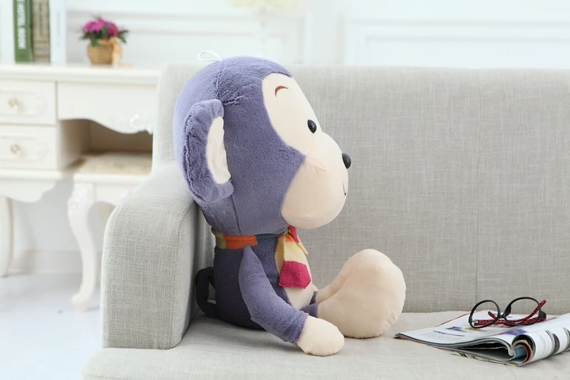 Прекрасный шарф обезьянка пара маленькая искусственная плюшевая игрушка