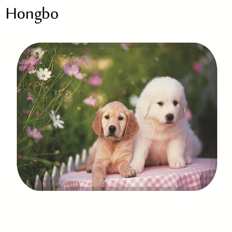 Hongbo входная дверь коврики собака смешной Мопс Французский бульдог Кухня Гостиная Коврик противоскользящий Ванная комната Ковер