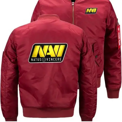 Natus vincere Navi узор куртка-бомбер полет Летающий зимняя куртка Сгущает Теплый молнии