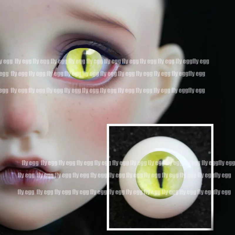 Глаза для кукол yellow east Bjd имитация кошачьего глаза 1/3 1/4 1/6 bjd кукла 14 мм 16 18 20 22 см