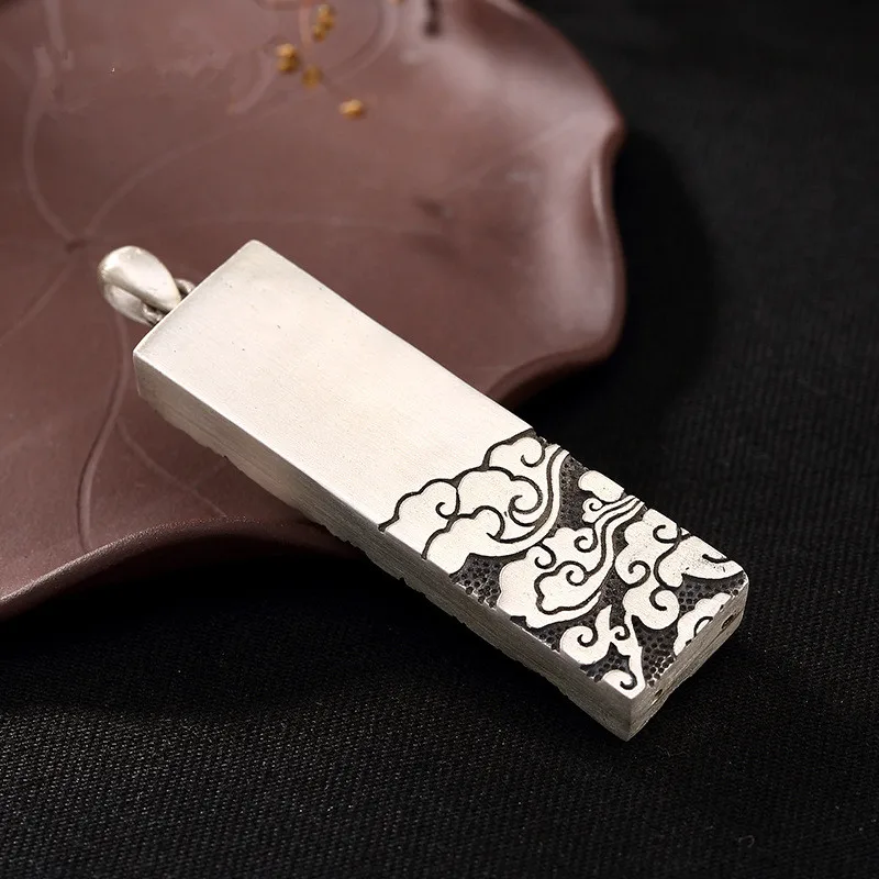 Бесплатная доставка ручной работы благоприятный облака кулон 100% чистый 925