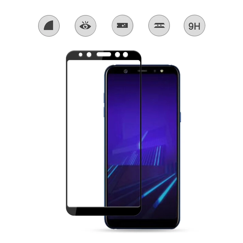 MOCOLO for Samsung Galaxy A6 2018 Screen Protector Silk Print Full Glue Tempered Glass Size PLUS | Мобильные телефоны и