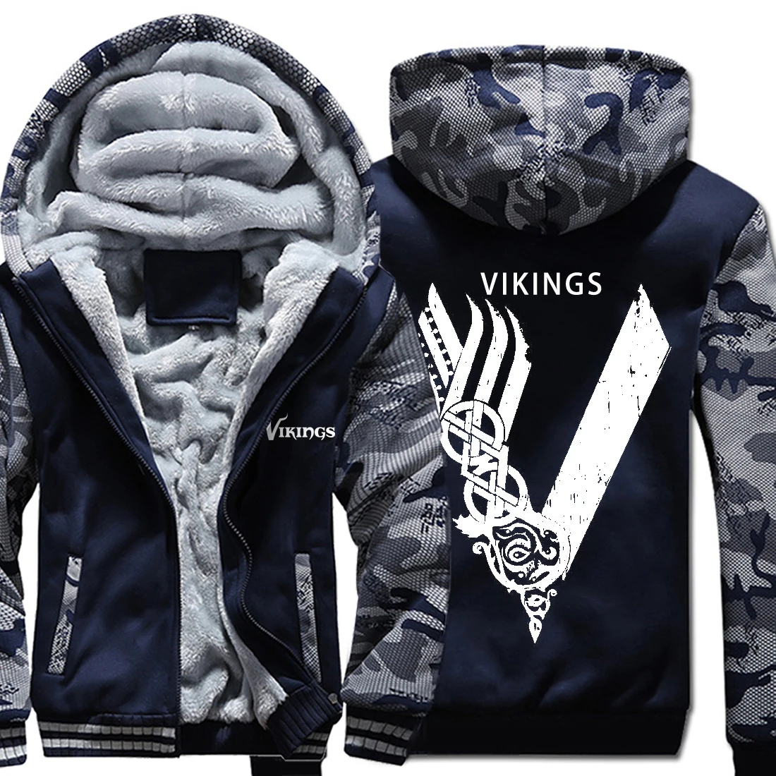 Один Viking худи мужские хип хоп куртки для мужчин есть плюс размеры забавные