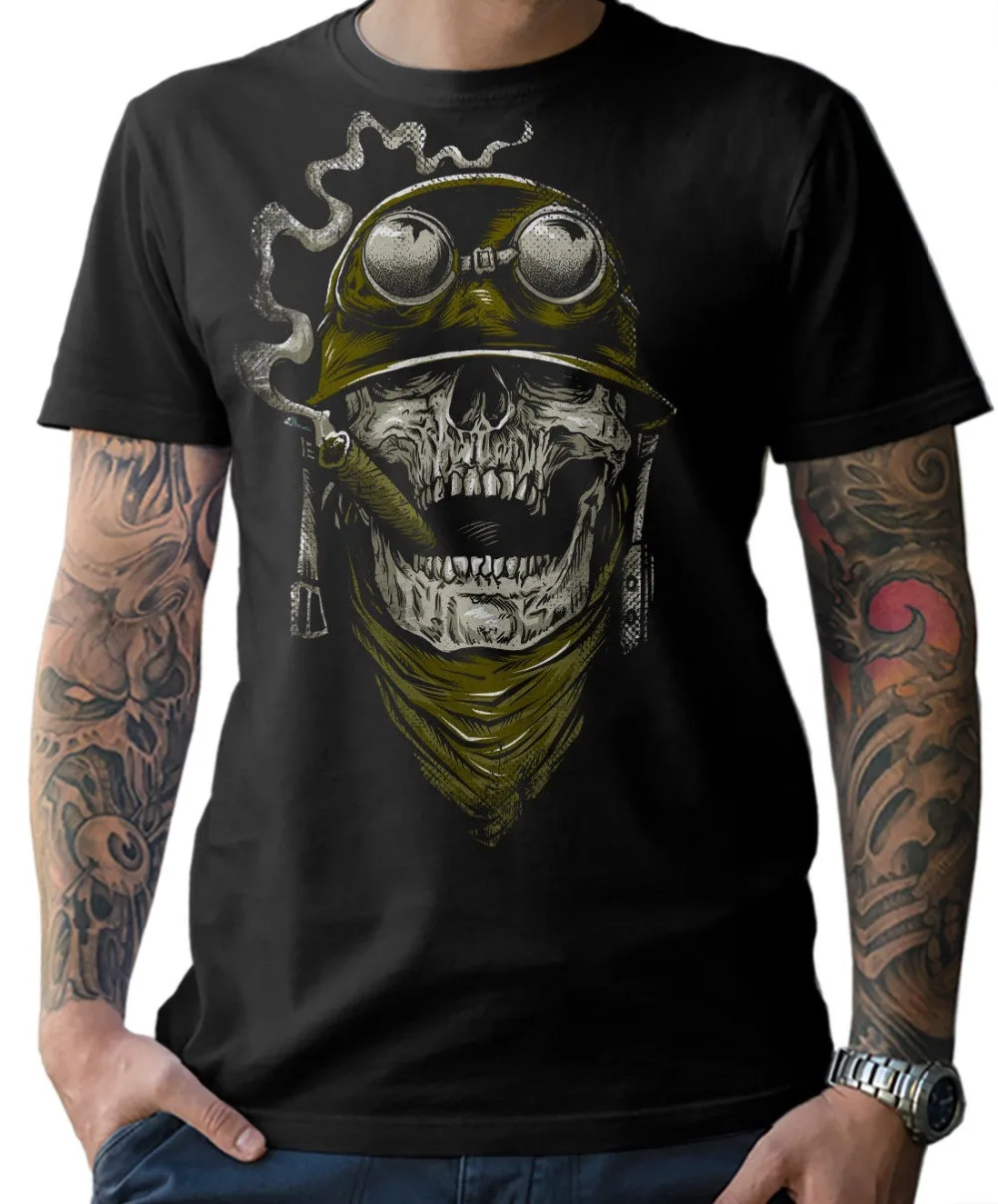 Футболка для байкеров, Череп, мотоцикл, чоппер, чоппер, олдшкольная Мужская Новая модная крутая Повседневная футболка, модные летние футболки с изображением пива