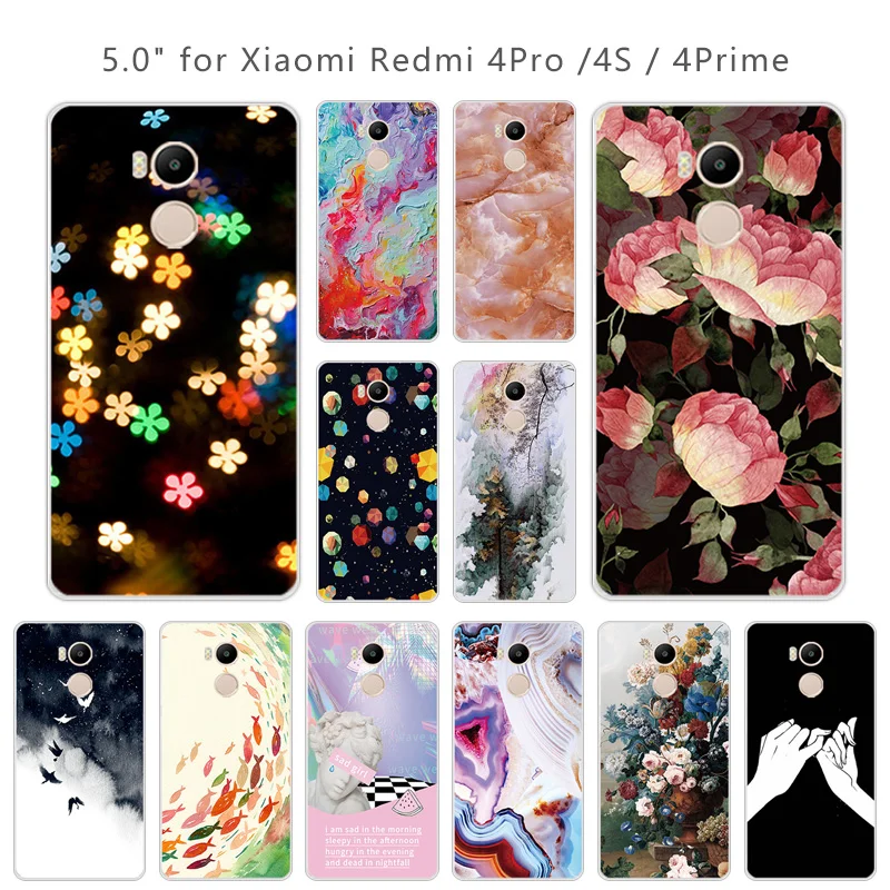 5 0 дюйма для Xiaomi Redmi 4 Pro Prime Star чехол телефона мягкий силиконовый Чехол мобильного