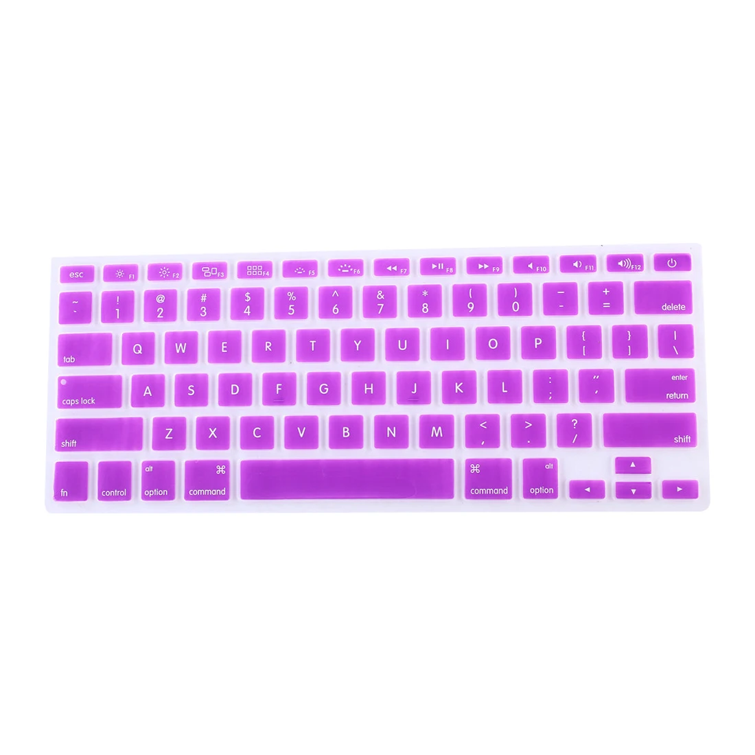 purple Защитная пленка для клавиатуры ноутбука для macbook air 13 pro 15 дюймов A1466 A1502 A1278 A1398 Силиконовая накладка для клавиатуры США - Цвет: purple