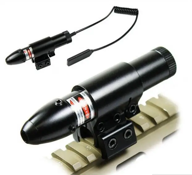 Тактический красный/зеленый лазерный прицел с креплением 20 мм/11 мм рельсовые