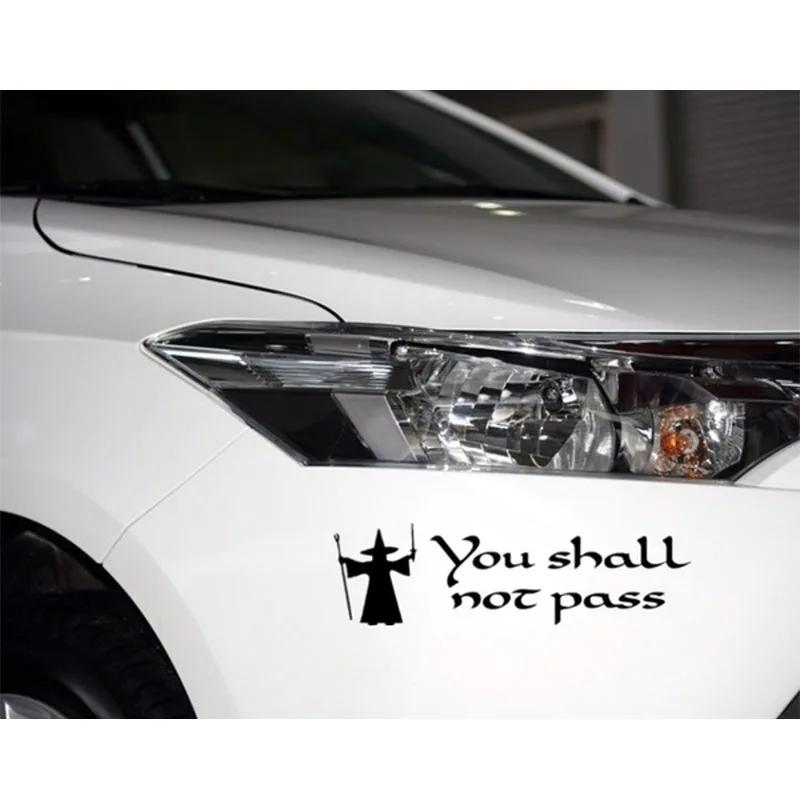 Автомобильный стиль Забавный GANDALF YOU't PASSS автомобильные наклейки аксессуары