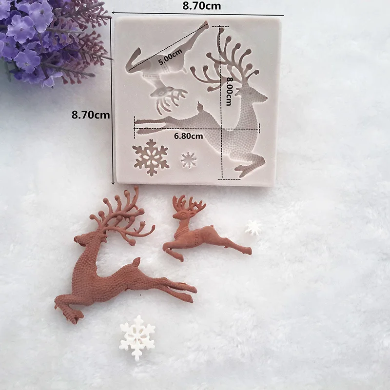 1 шт. силиконовая форма для торта в виде лося|cake mold fondant|cake decorating toolsdecorating tools |