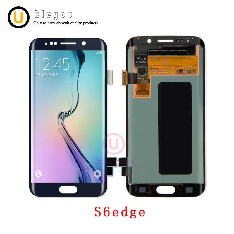 5 1 &quotоригинальный 100% тест супер AMOLED для samsung Galaxy S6 Edge g925 ЖК-дисплей с сенсорным