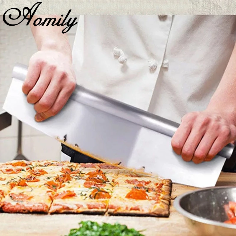 Резак для пиццы Aomily нержавеющая сталь домашней столовой кухни выпечка вечеринок