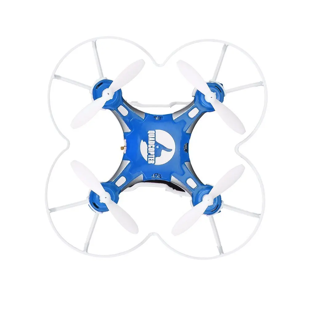 Blue FQ777 124 2,4G 4CH шестиосевой гироскоп мини-Дрон 360 градусов флип Безголовый режим один ключ возврат RC Карманный Квадрокоптер RTF с светильник - Цвет: Blue