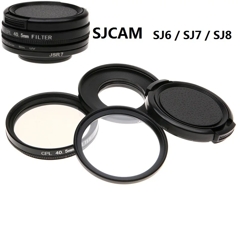 Sjcam-câmera Protetor de Lente Filtro Cpl Mais Slin Filtro uv Mais Tampa da Lente para Sj6 Legend Sj7 Star Sj8 Pro Air 405 mm Novo