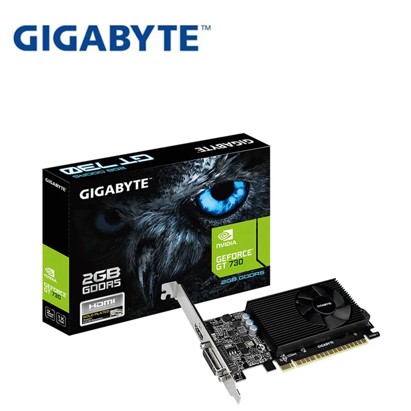 Полностью новая Видеокарта GIGABYTE GV-N730D5-2GL GT730 2G D5 половинной высоты, настольный компьютер 1U2U, Серверная видеокарта
