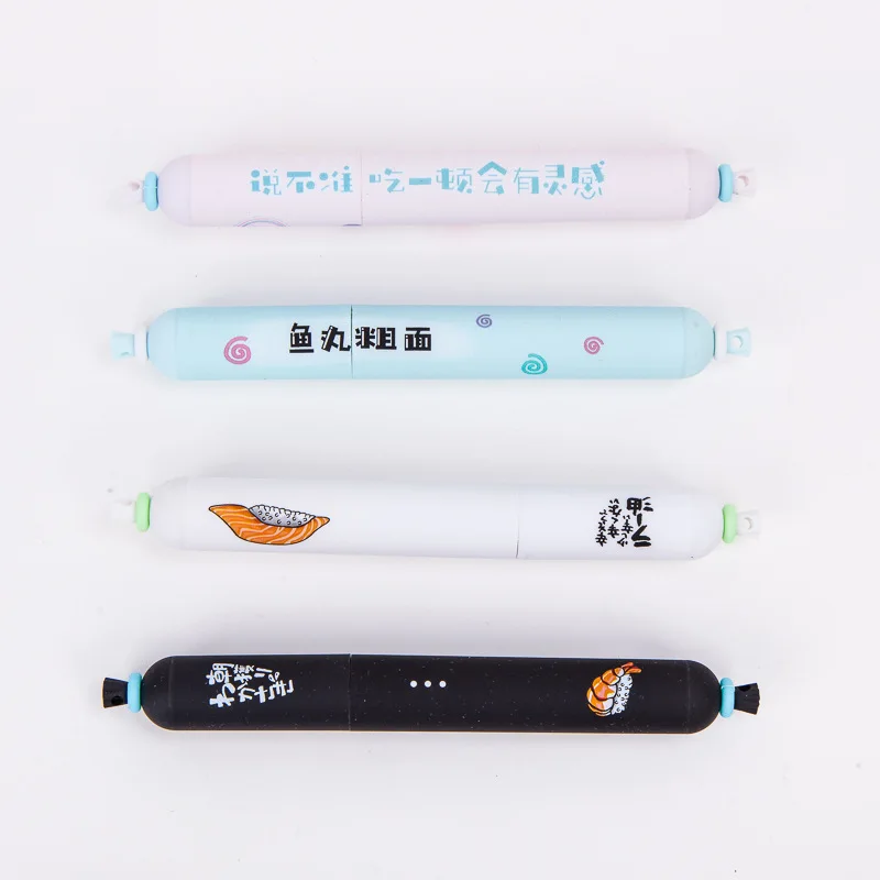 24 шт. kawaii ручка партия милые колбасные гелевые ручки для школы студентов офиса Дети подарок стационарные устройства boligrafo оптом