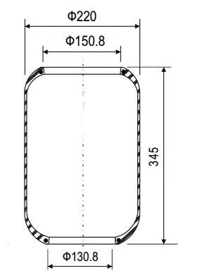 Пружина пневматической подвески для грузовика подходит Volvo 3027271 W01-095-0381 |