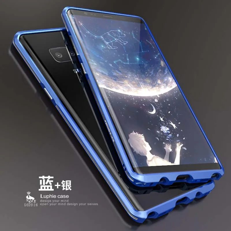 Luphie Телефонные Чехлы для Samsung Galaxy Note 8 Роскошный тонкий металлический Алюминий