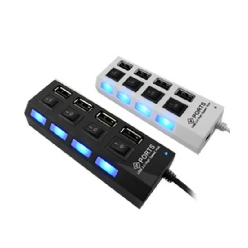Высокая Скорость USB 2 0 концентратор 4 Порты Портативный usb-хаб 480 Мбит/с