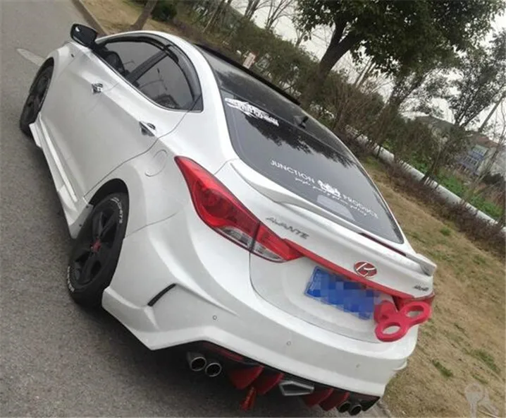 Спойлер для Hyundai Elantra заднее крыло из АБС пластика грунтовой цвет задний спойлер B