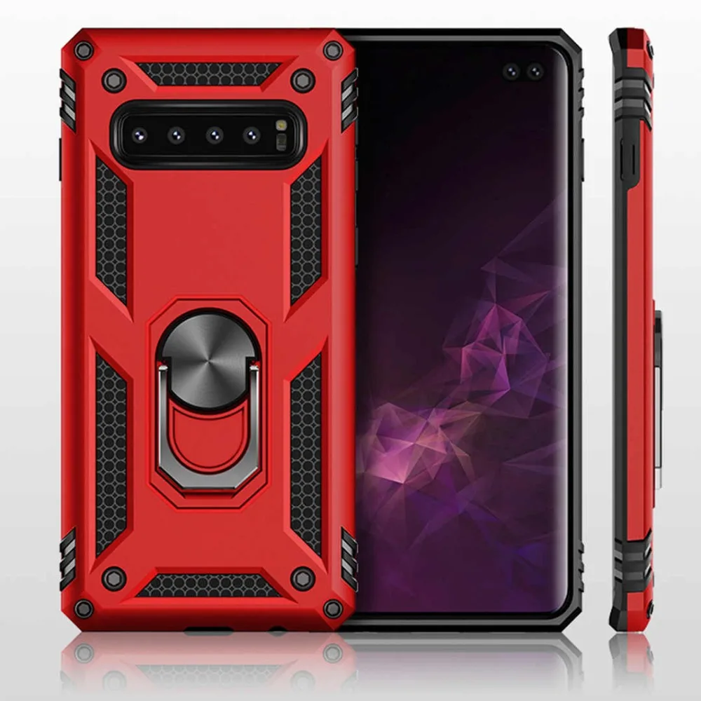 Противоударный защитный чехол с подставкой для телефона Samsung Galaxy S10 S9 S8 Plus