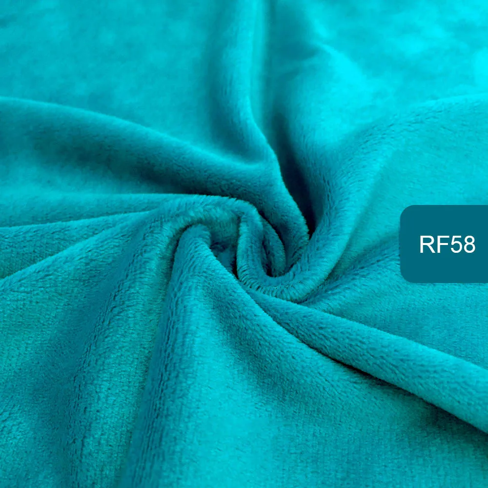 RF58 Zyfmptex 1 шт. Minky ткани для шитья ручной работы Домашний текстиль ткань для игрушек плюшевая ткань пэчворк сплошной цвет стиль 45*50 см - Цвет: RF58