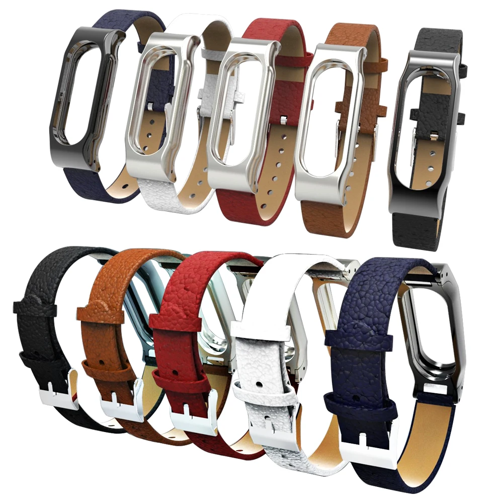 Ремешок на запястье Lenther Mi Band 3 ремешок Correa для Xiaomi Miband умный фитнес трекер браслет