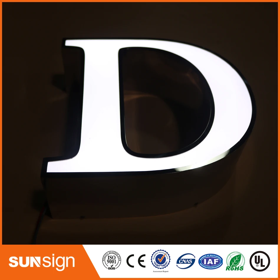 Customized led frontlit channel letter sign