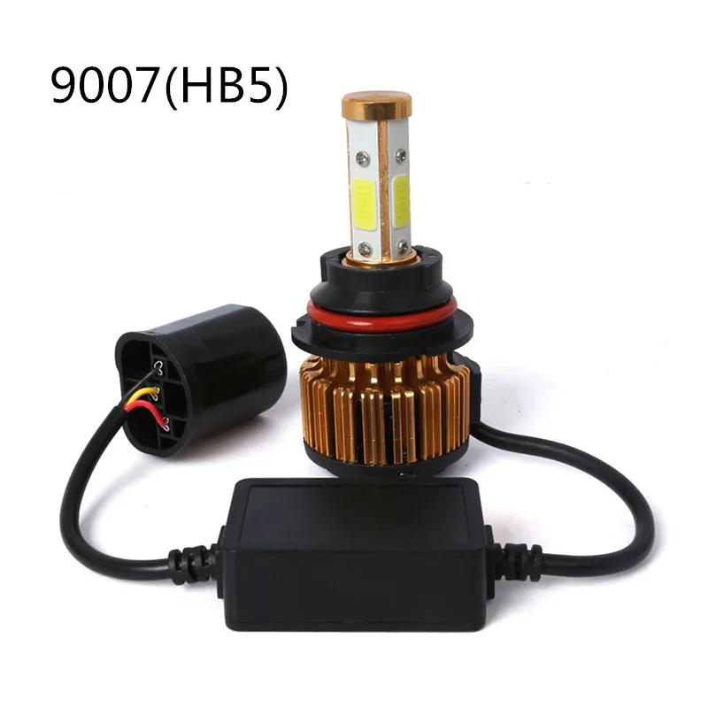 9007(HB5 Hi-Lo) Canbus светодиодный H7 H4 70 Вт 18000LM 4 стороны COB фары дальнего и ближнего света Противотуманные светильник H11 H8 H9 9005 HB3 9006 HB4 9007 H13 светодиодный головной светильник s 9012 HIR2 5202 - Цвет: 9007(HB5 Hi-Lo)