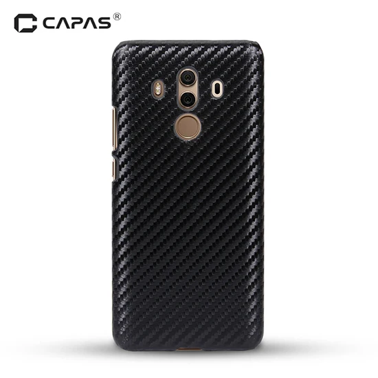 Для HUAWEI mate 10/mate 10 Pro Чехол CAPAS Жесткий ПК Bing чехол для телефона, рисунок под дерево узор чехол для Huawei mate 10 Pro задняя крышка - Цвет: Carbon Fiber