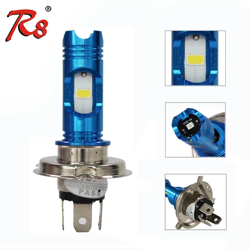Светодиодная лампа для фар мотоцикла RTD M11G H4 Hi/Lo COB 6500K Light HS1 H6 3 Беспроводная фара с