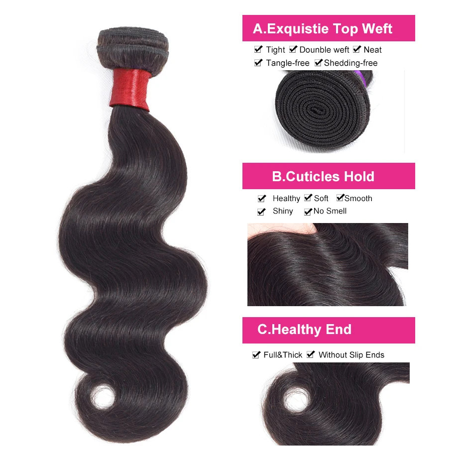 Волнистые пряди для тела с закрытием 6х6 кружевная застежка предварительно
