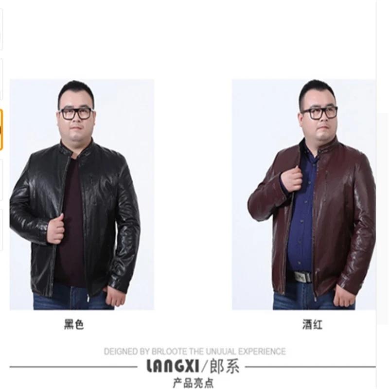Большие размеры 10XL 9XL 8XL 6XL 5XL брендовая мужская кожаная куртка для мужчин настоящая матовая козья кожа черная мужская кожаная куртка Осенняя большая