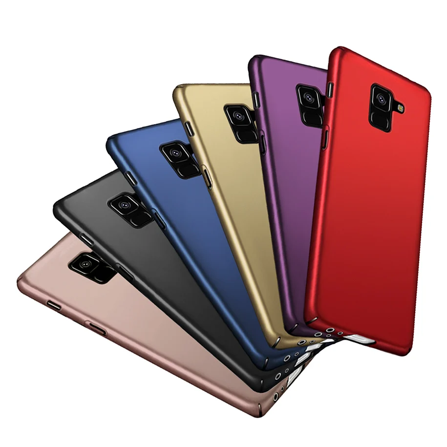 Pure Color Phone Case For Samsung Galaxy J6 2018 J600 J600F Hard PC Frosted Shield Cover EU Capa | Мобильные телефоны и