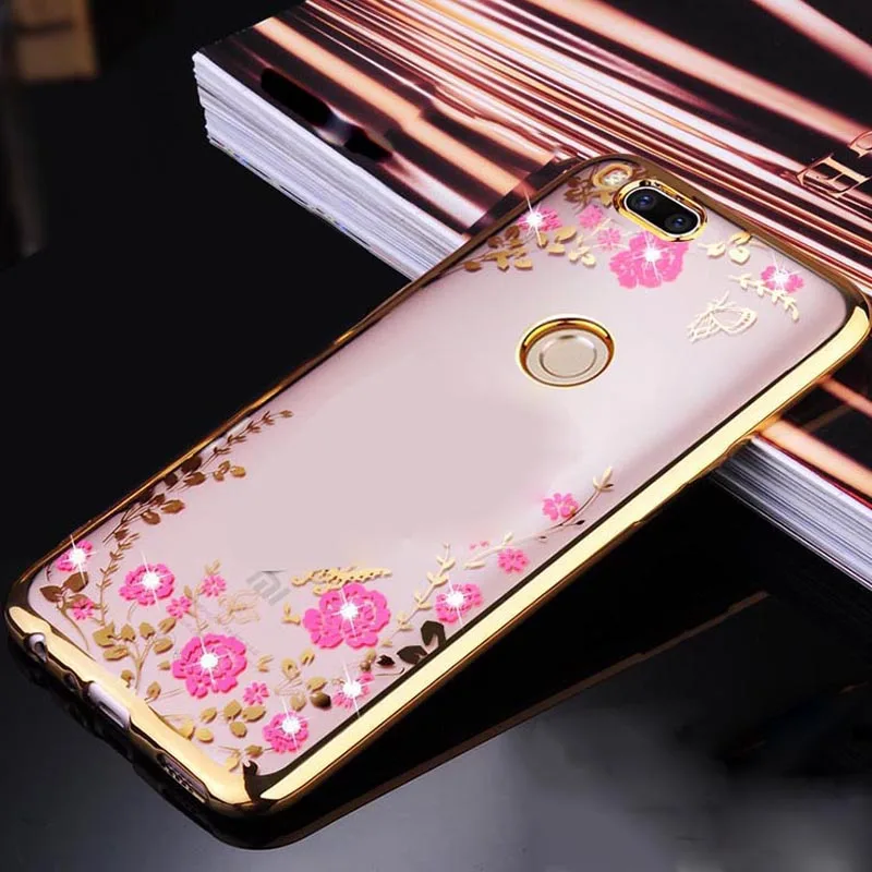 3D Стразы мягкое покрытие из ТПУ чехол для Xiaomi Redmi 3 s 4 pro 4x 4A 5A 5 plus Note Чехол с