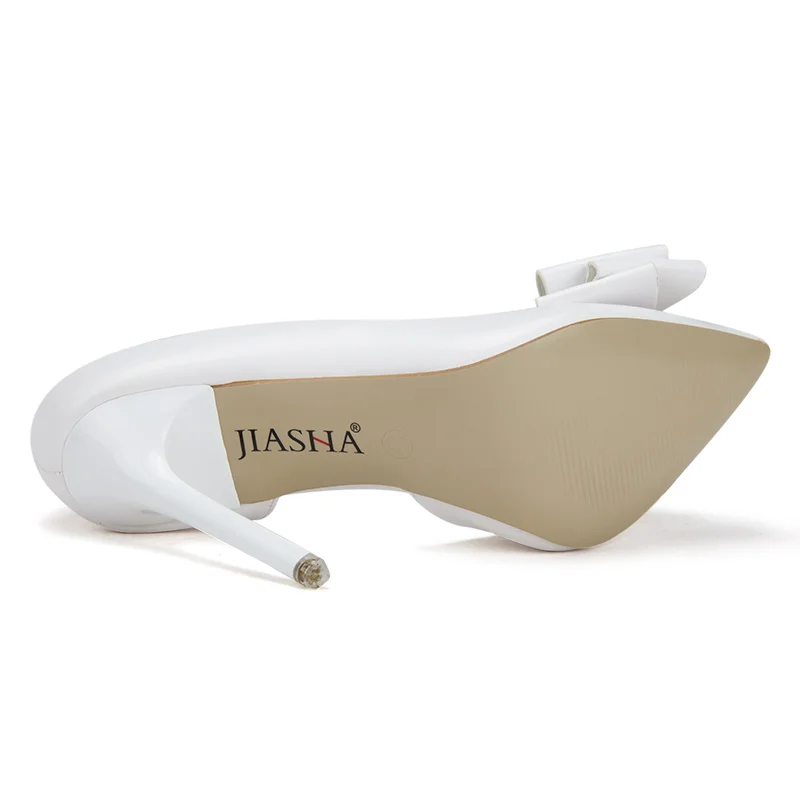 Женская обувь модная на высоком каблуке с бантом женская свадебная женские туфли