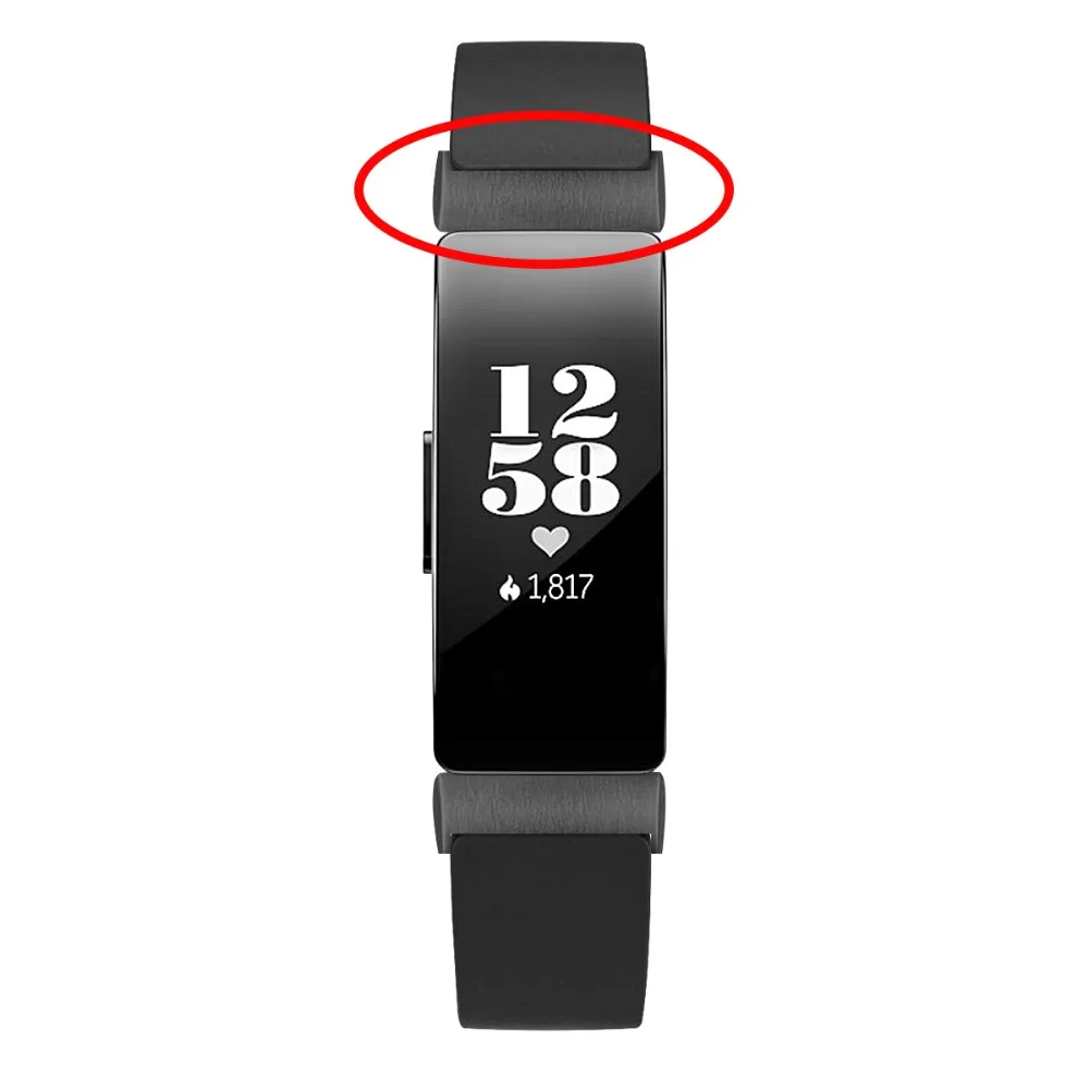 Черный роскошный сменный ремешок из натуральной кожи для Fitbit inspire/inspire hr наручный браслет watchstrap watch band высокое качество