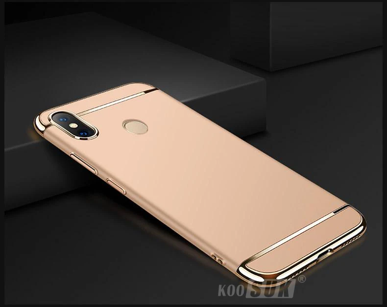 Gold Гибридный съемный чехол для Xiaomi Redmi Note 6 Pro, жесткая защитная задняя крышка для Xiaomi Redmi 6 Pro, противоударный чехол для телефона Funda - Цвет: Gold