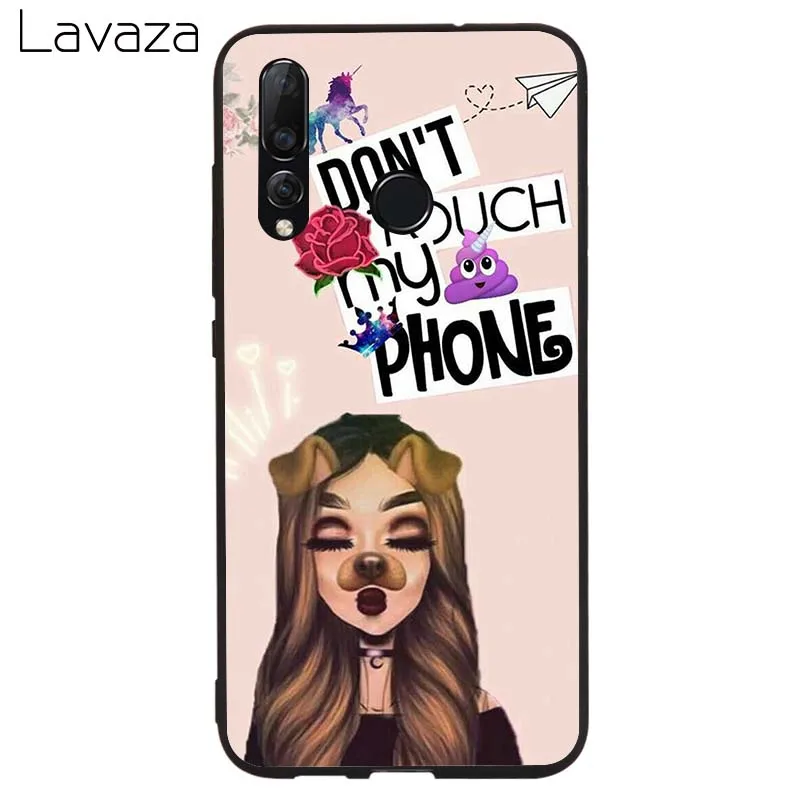 Мягкий ТПУ силиконовый чехол Lavaza Don't Touch My Phone Для Huawei P8 P9 P10 P20 P30 Lite Pro P Smart 2019 |